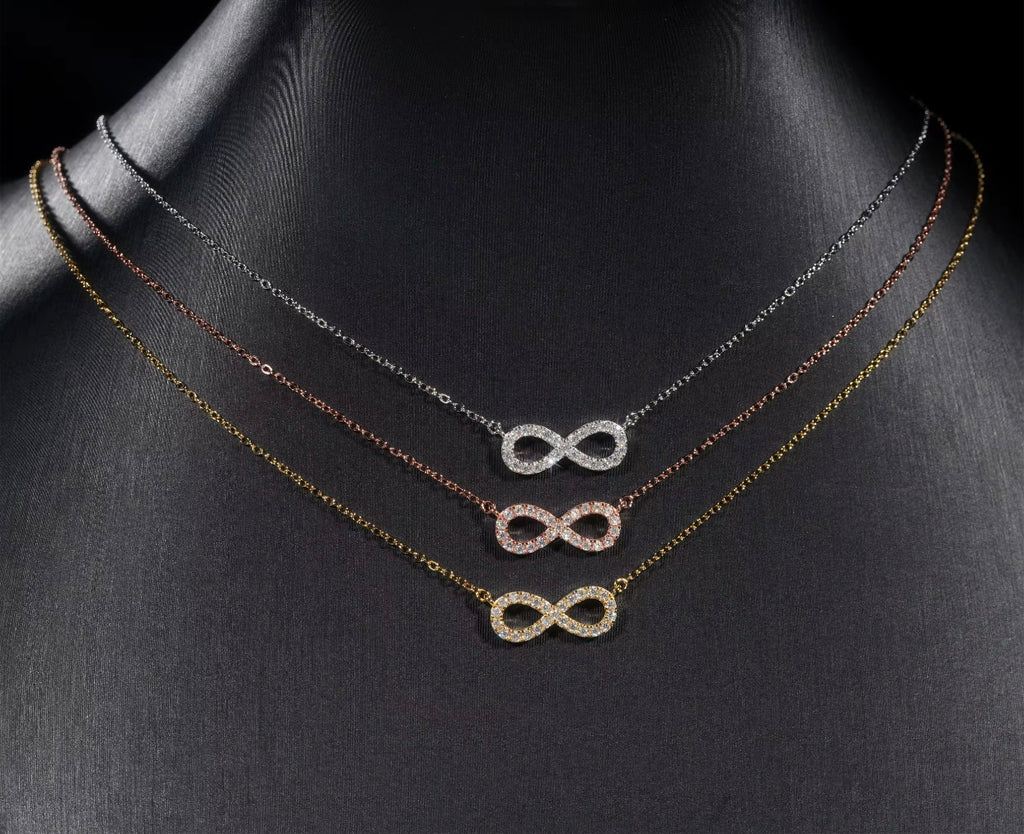 Women’s ♾️ Necklace| Moissanite VVS1 💎 | 40cm L| 5cm Pendent|