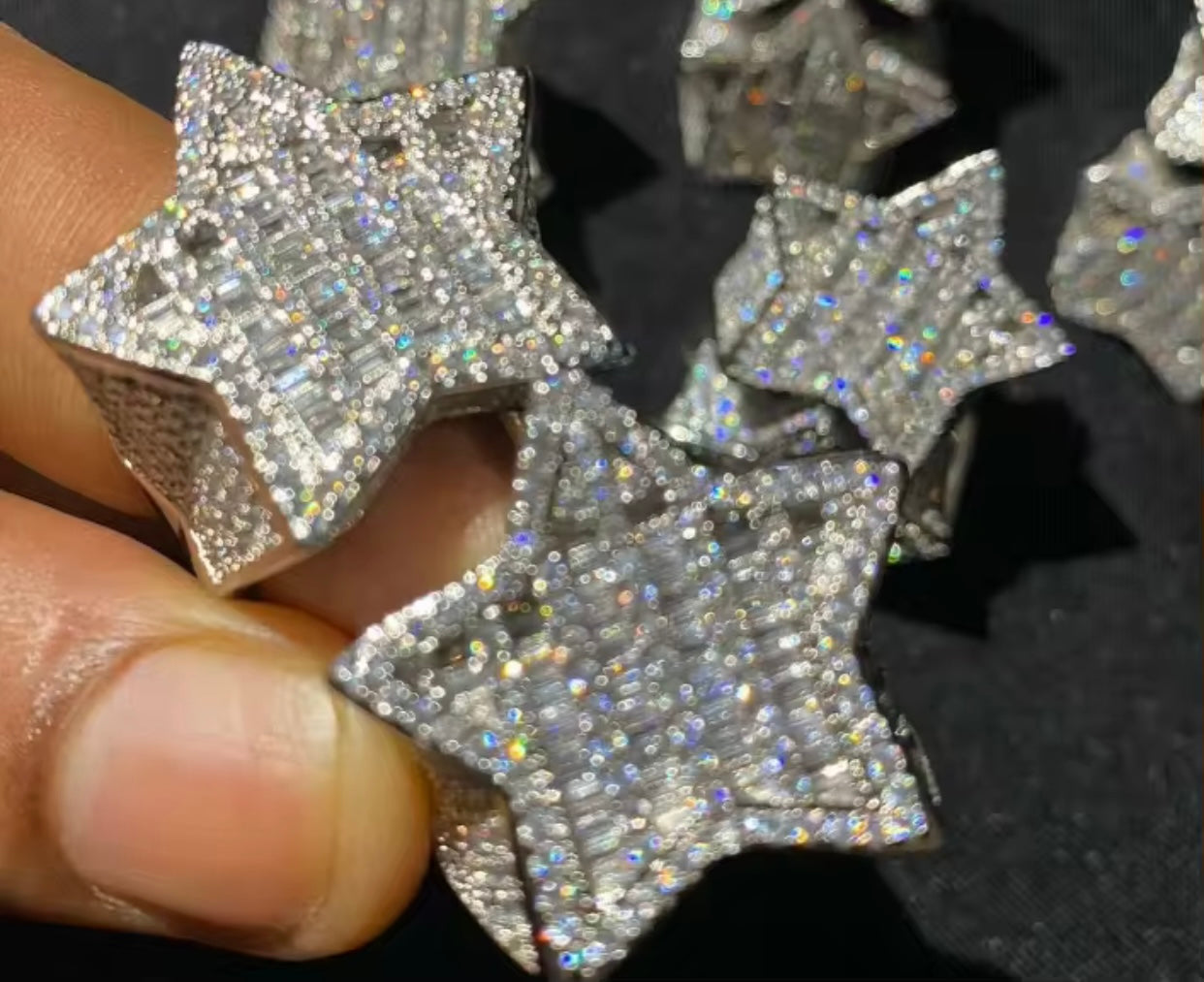 Moissanite Star Ring ⭐️ 💎