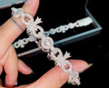 Moissanite Cross/Chainlink Bracelet| VVS💎|925S| Unisex| ✝️⛓️