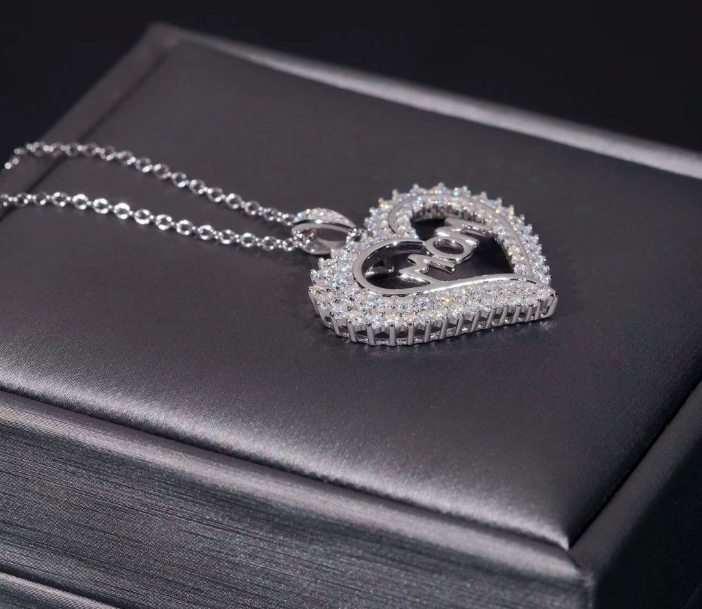 Moissanite Mom ♥️ Necklace| 925S| VVS 💎|