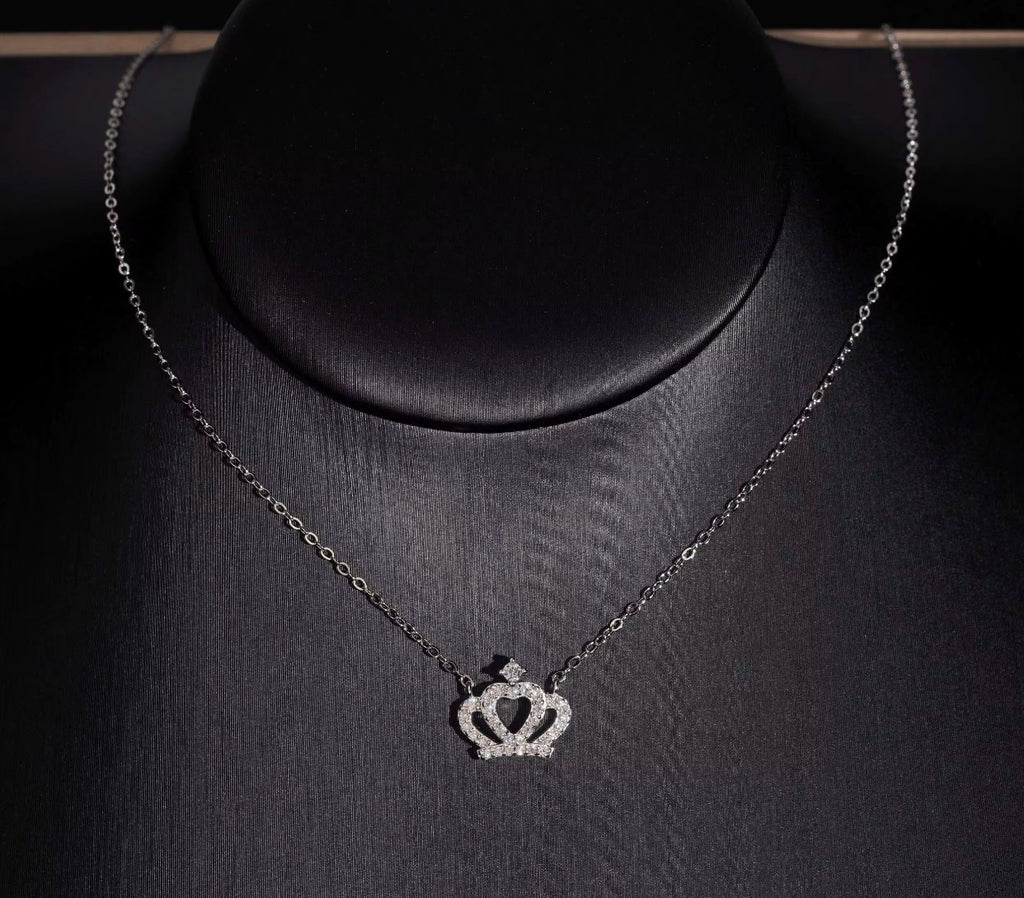 Moissanite Women’s Crown Necklace| 925S| 👑 💎