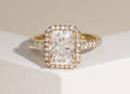 Moissanite VVSD Women’s Engagement Ring| 14k Solid Gold|