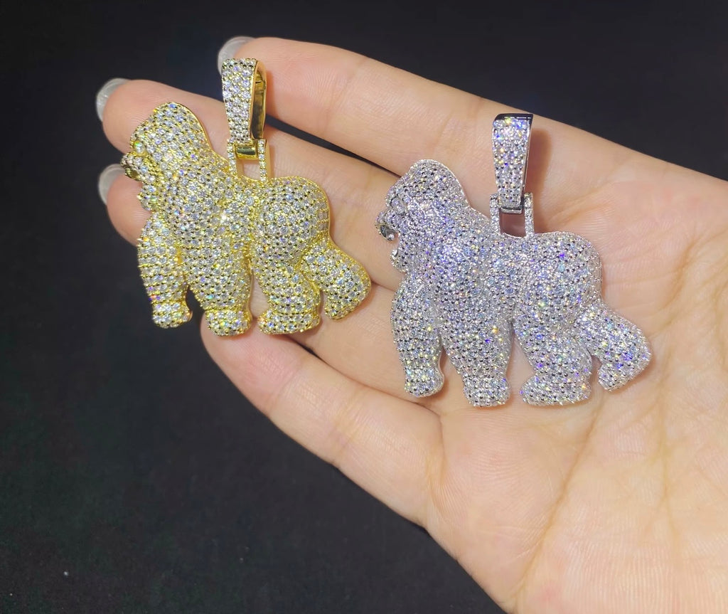 Moissanite 🦍 Pendent | VVS 💎| 925S|