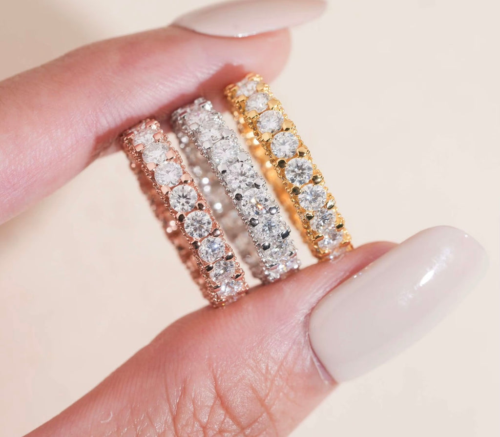 Moissanite Engagement ring Set 💍|925s| 16k 🌹 Gold P|16k Gold P|